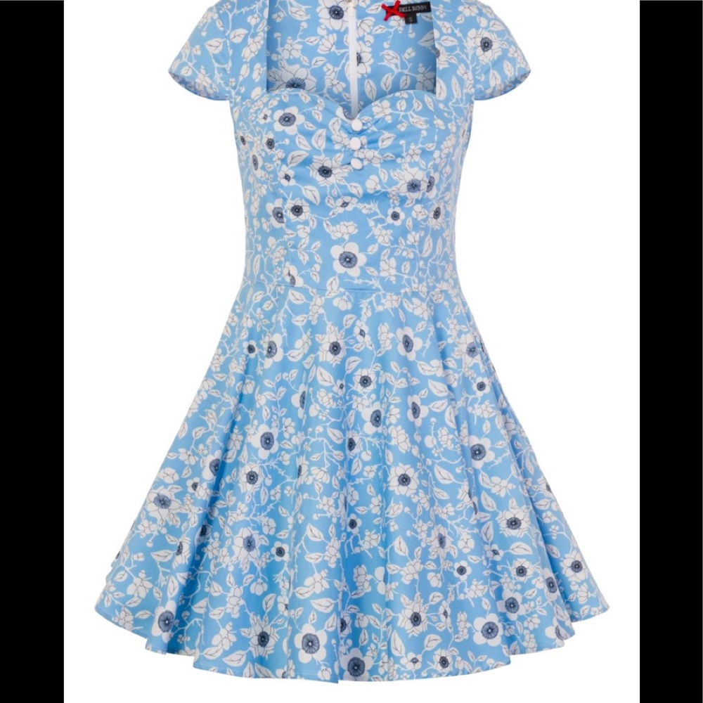 Pin Up periwinkle dress
